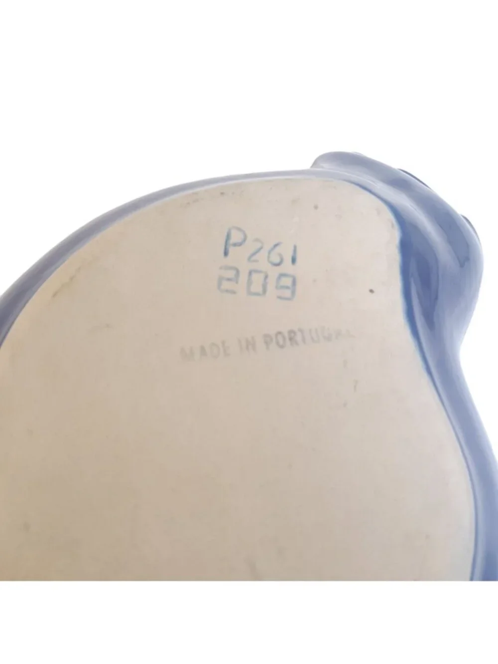 Cerutil Stoneware Blue Chicken Baking Serving Dish Portugal Hand Numbered